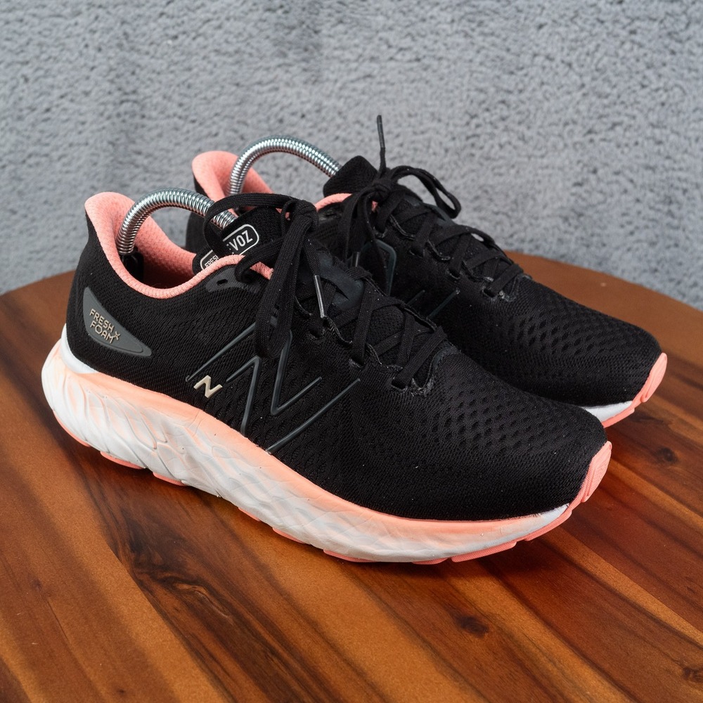 New Balance Fresh Foam X EVOZ v3 Womens Sz 9.5 Black/Pink Running WEVOZLB3